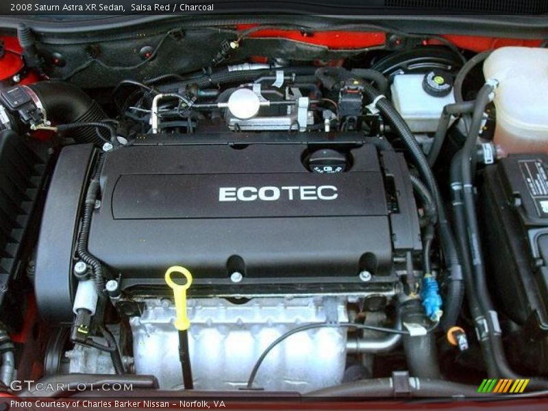  2008 Astra XR Sedan Engine - 1.8 Liter DOHC 16-Valve VVT 4 Cylinder