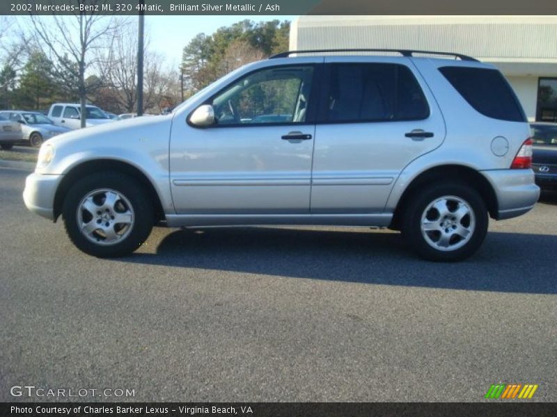 Brilliant Silver Metallic / Ash 2002 Mercedes-Benz ML 320 4Matic