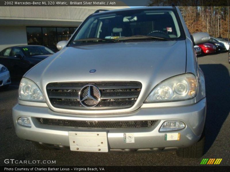 Brilliant Silver Metallic / Ash 2002 Mercedes-Benz ML 320 4Matic