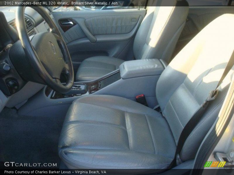 Brilliant Silver Metallic / Ash 2002 Mercedes-Benz ML 320 4Matic