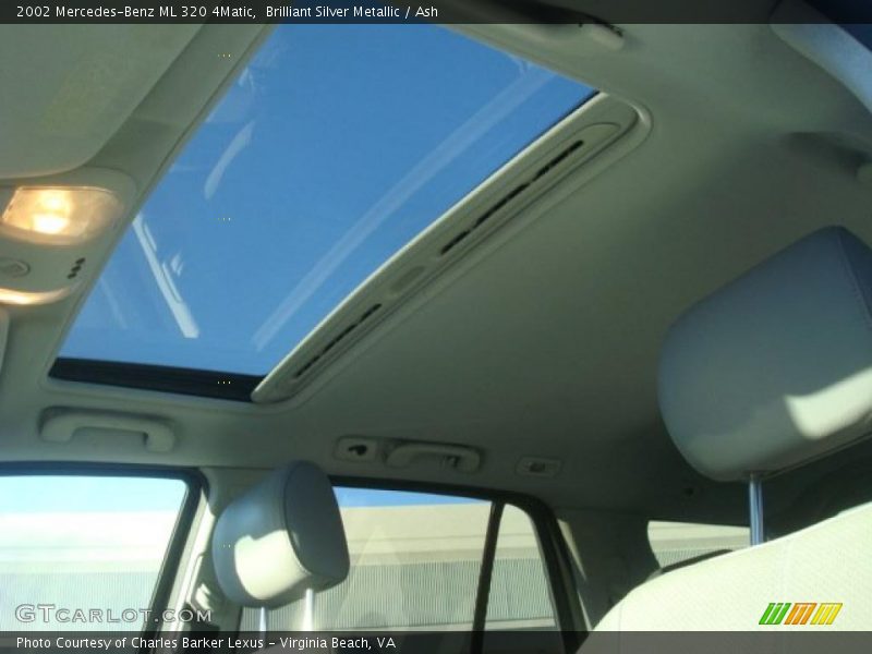 Brilliant Silver Metallic / Ash 2002 Mercedes-Benz ML 320 4Matic