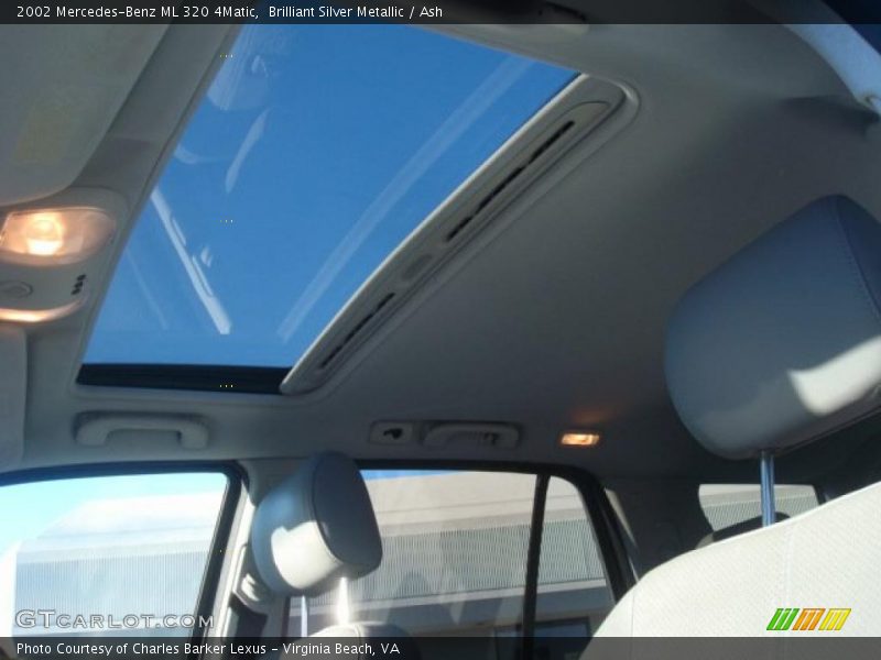 Brilliant Silver Metallic / Ash 2002 Mercedes-Benz ML 320 4Matic
