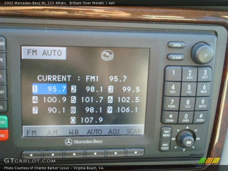 Brilliant Silver Metallic / Ash 2002 Mercedes-Benz ML 320 4Matic