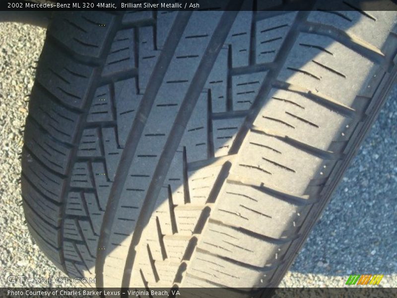Brilliant Silver Metallic / Ash 2002 Mercedes-Benz ML 320 4Matic