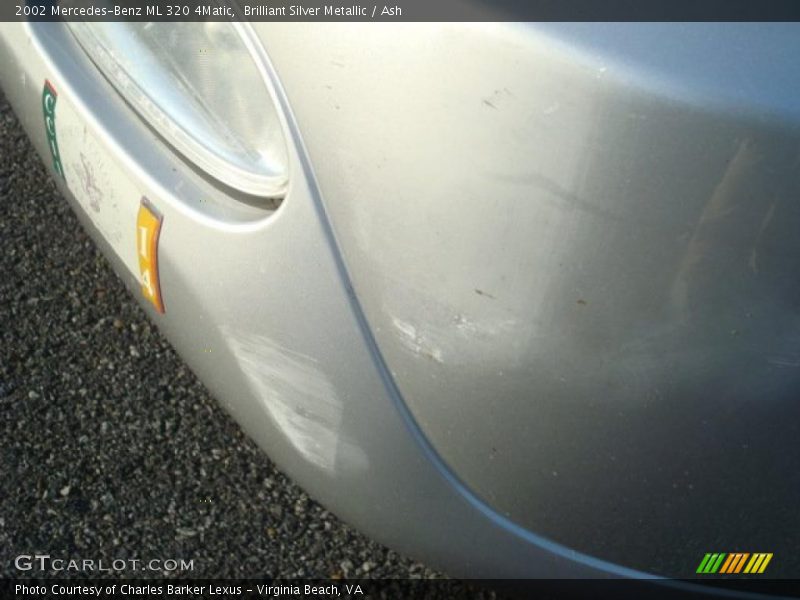 Brilliant Silver Metallic / Ash 2002 Mercedes-Benz ML 320 4Matic
