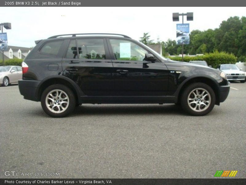Jet Black / Sand Beige 2005 BMW X3 2.5i