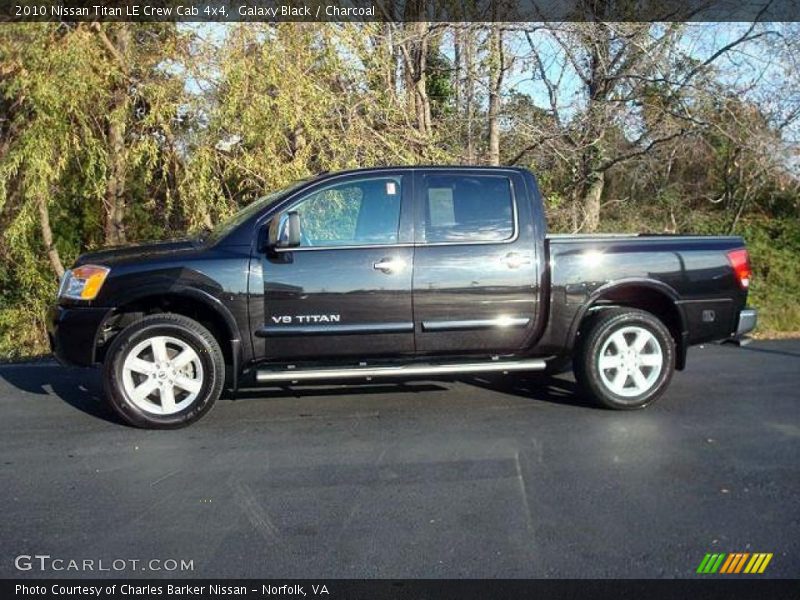 Galaxy Black / Charcoal 2010 Nissan Titan LE Crew Cab 4x4