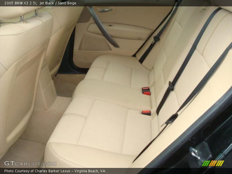 Jet Black / Sand Beige 2005 BMW X3 2.5i