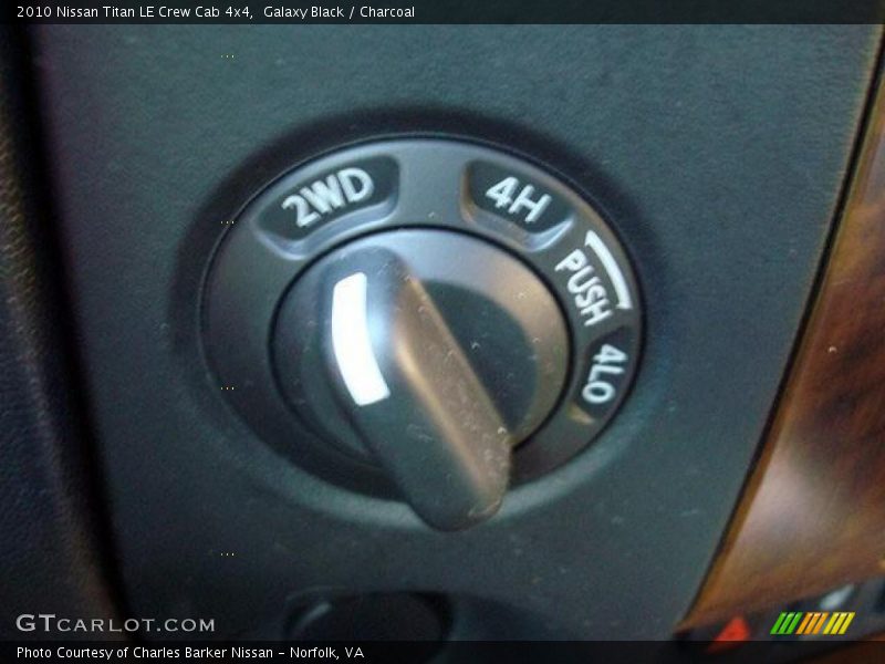 Controls of 2010 Titan LE Crew Cab 4x4