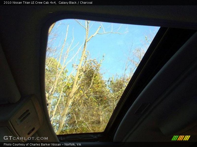 Sunroof of 2010 Titan LE Crew Cab 4x4