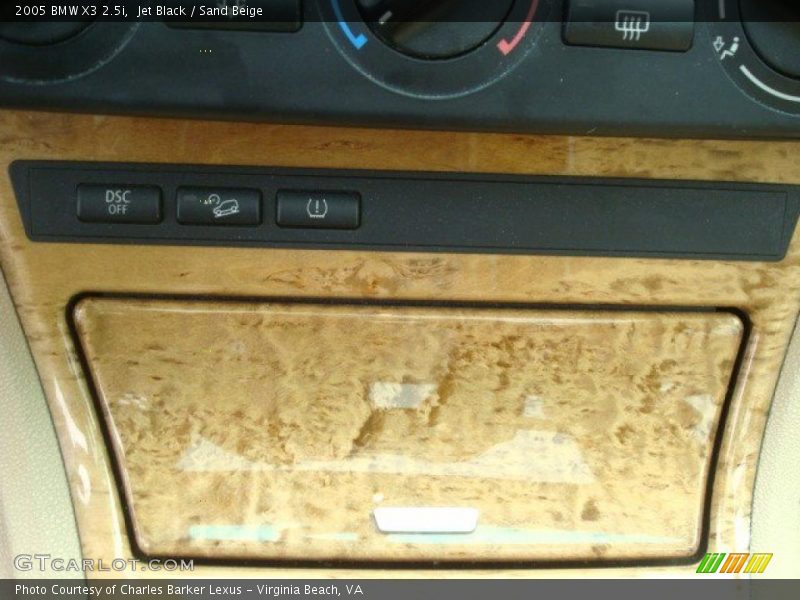 Jet Black / Sand Beige 2005 BMW X3 2.5i