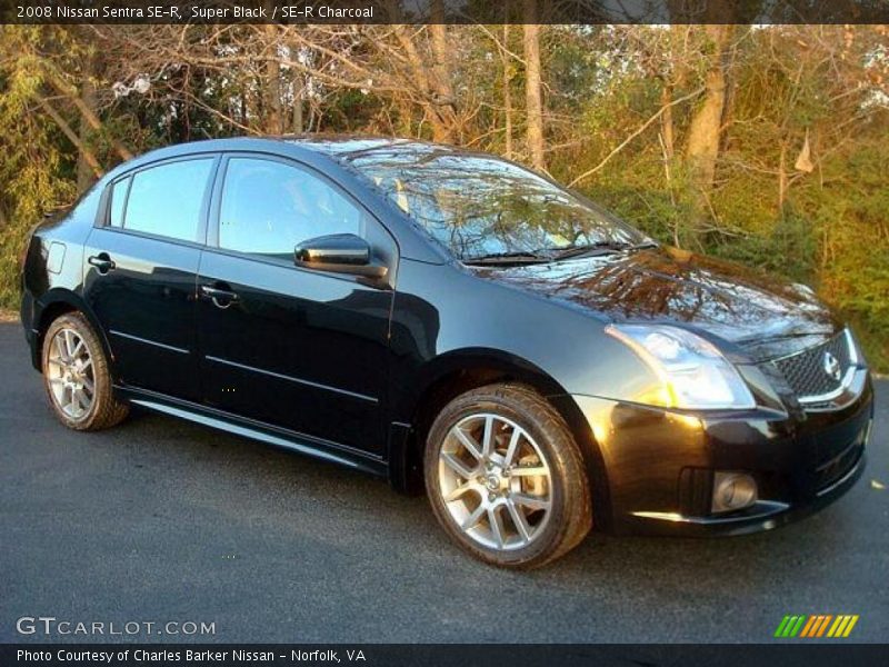 Super Black / SE-R Charcoal 2008 Nissan Sentra SE-R