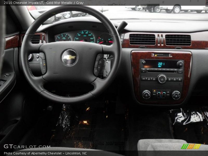 Gold Mist Metallic / Gray 2010 Chevrolet Impala LT