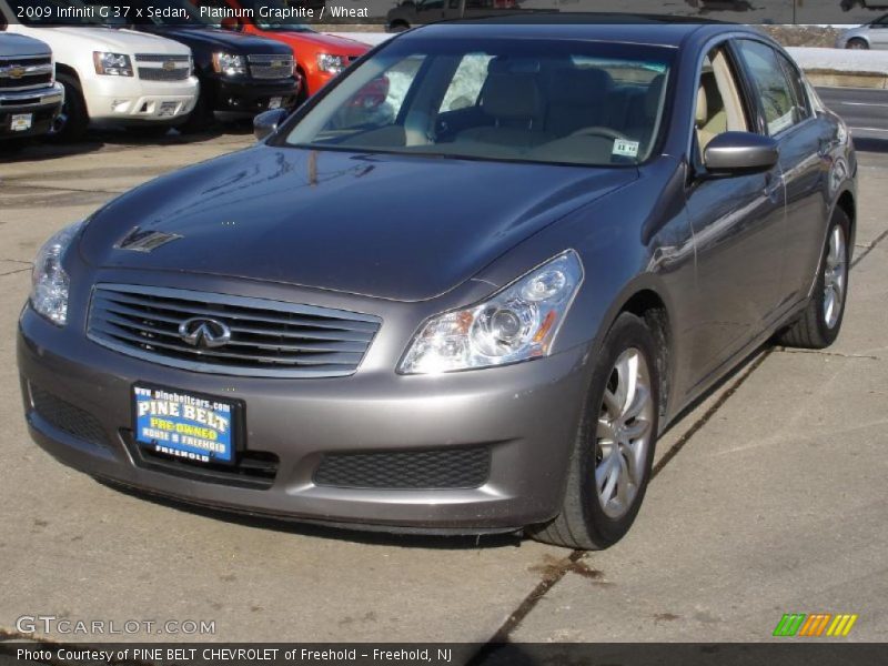 Platinum Graphite / Wheat 2009 Infiniti G 37 x Sedan