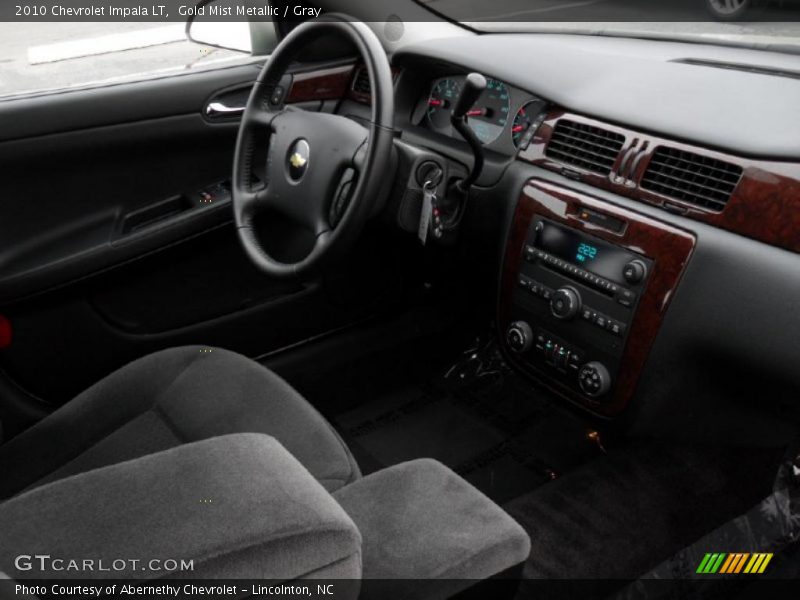 Gold Mist Metallic / Gray 2010 Chevrolet Impala LT
