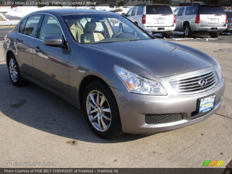 Platinum Graphite / Wheat 2009 Infiniti G 37 x Sedan