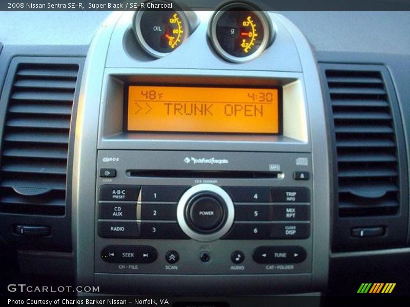 Controls of 2008 Sentra SE-R