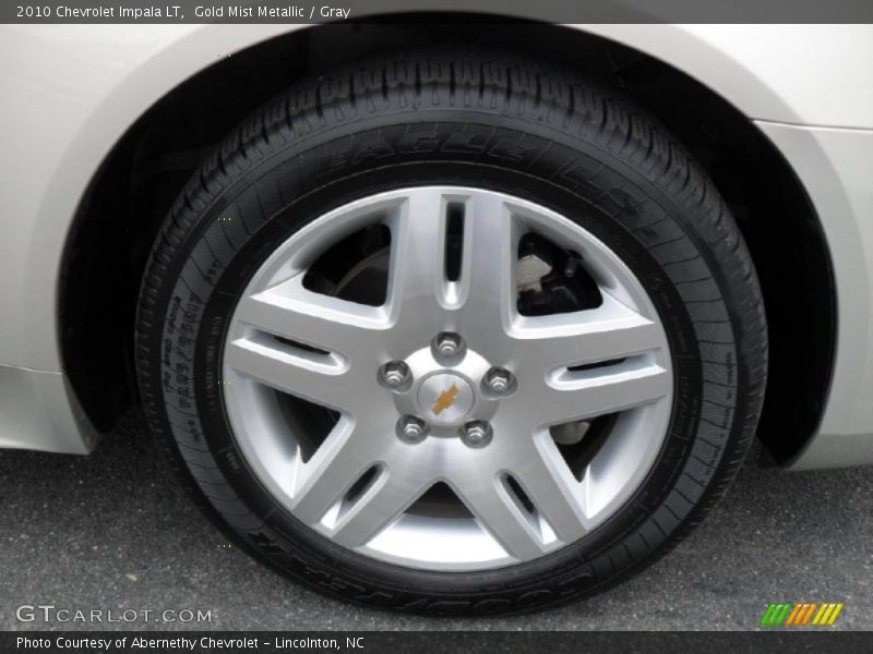 Gold Mist Metallic / Gray 2010 Chevrolet Impala LT