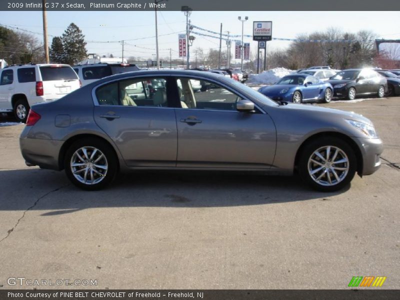 Platinum Graphite / Wheat 2009 Infiniti G 37 x Sedan