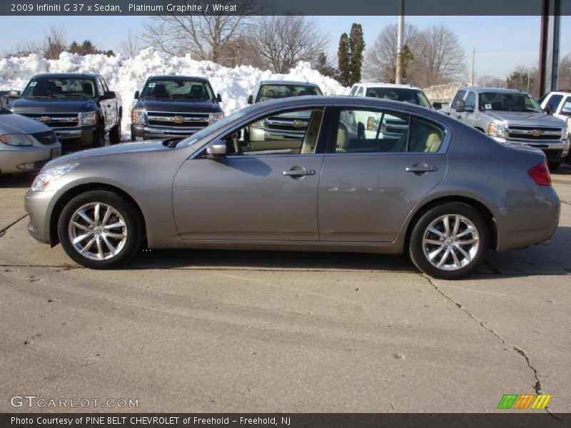 Platinum Graphite / Wheat 2009 Infiniti G 37 x Sedan