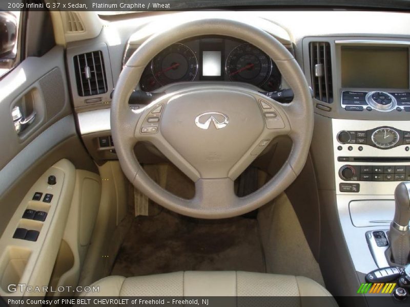 Platinum Graphite / Wheat 2009 Infiniti G 37 x Sedan