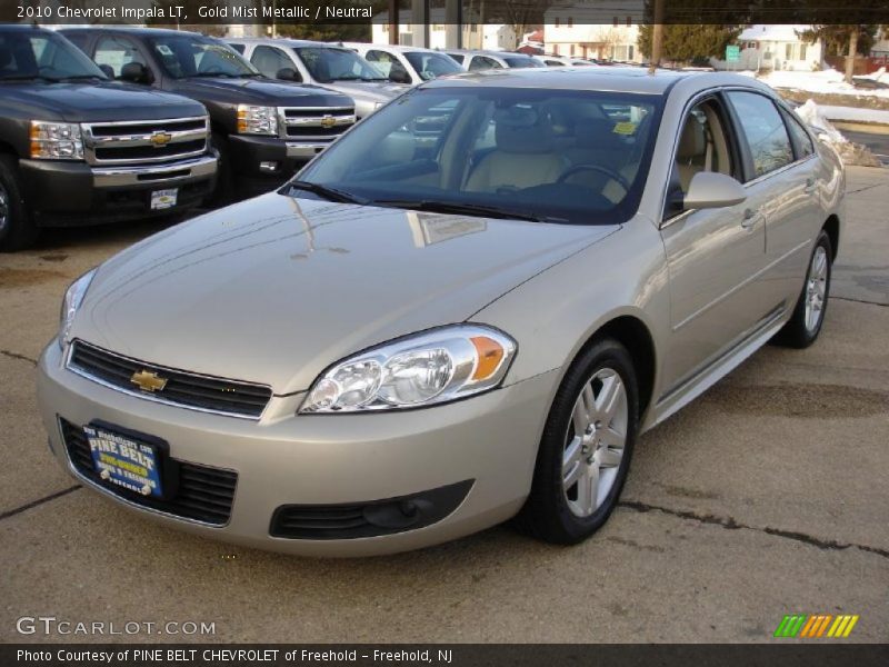 Gold Mist Metallic / Neutral 2010 Chevrolet Impala LT