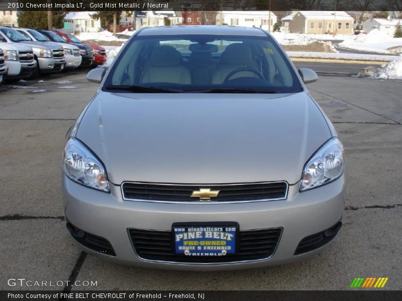 Gold Mist Metallic / Neutral 2010 Chevrolet Impala LT