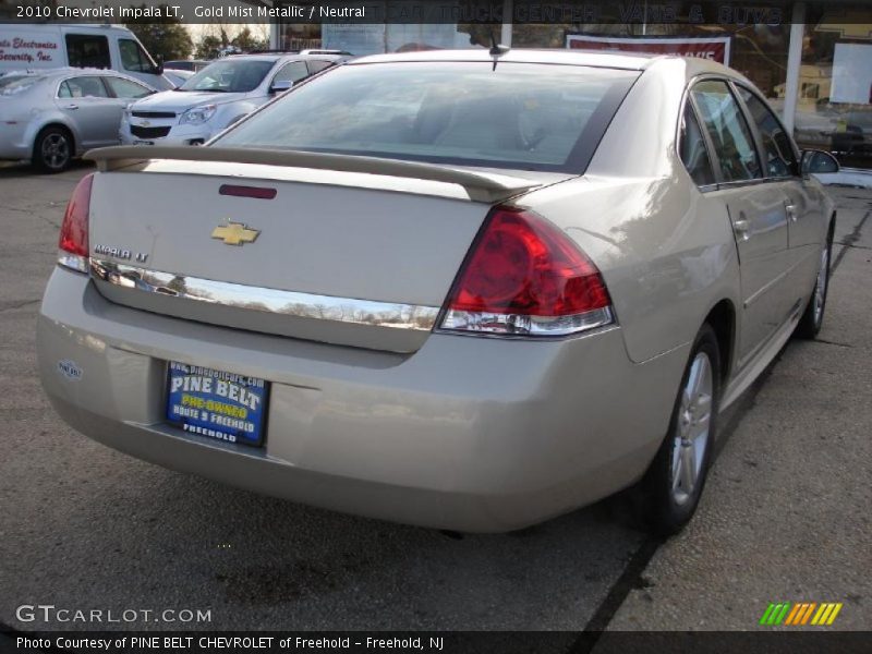 Gold Mist Metallic / Neutral 2010 Chevrolet Impala LT