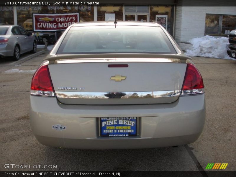 Gold Mist Metallic / Neutral 2010 Chevrolet Impala LT