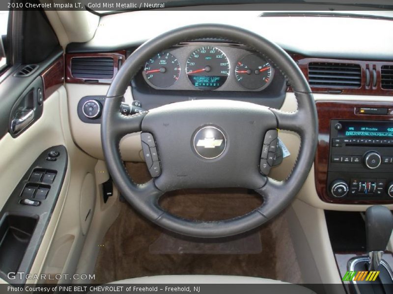 Gold Mist Metallic / Neutral 2010 Chevrolet Impala LT