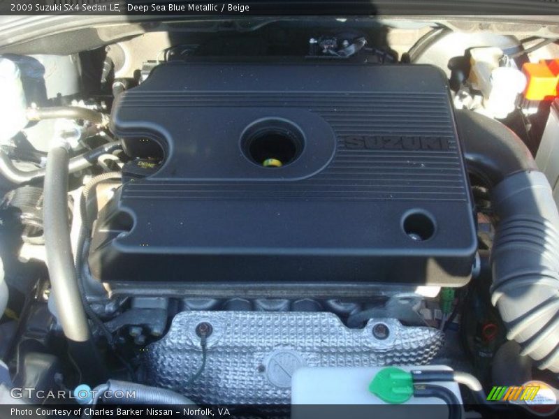 Deep Sea Blue Metallic / Beige 2009 Suzuki SX4 Sedan LE