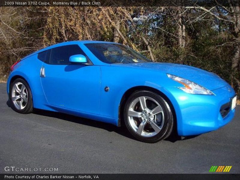 Monterey Blue / Black Cloth 2009 Nissan 370Z Coupe