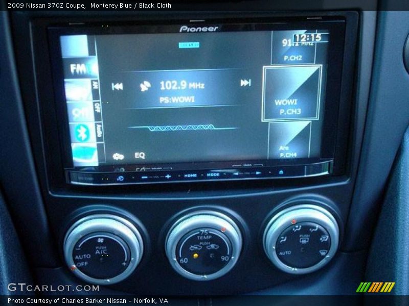 Monterey Blue / Black Cloth 2009 Nissan 370Z Coupe