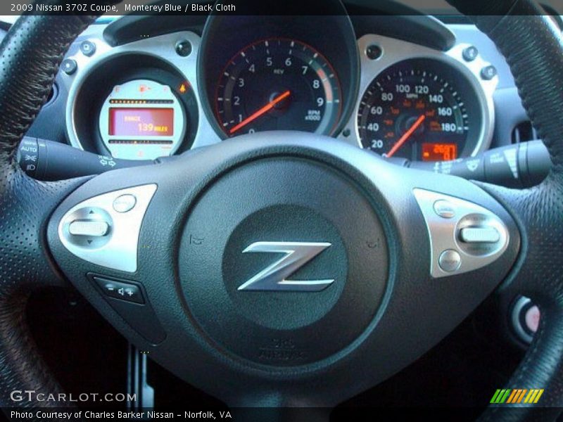 Monterey Blue / Black Cloth 2009 Nissan 370Z Coupe