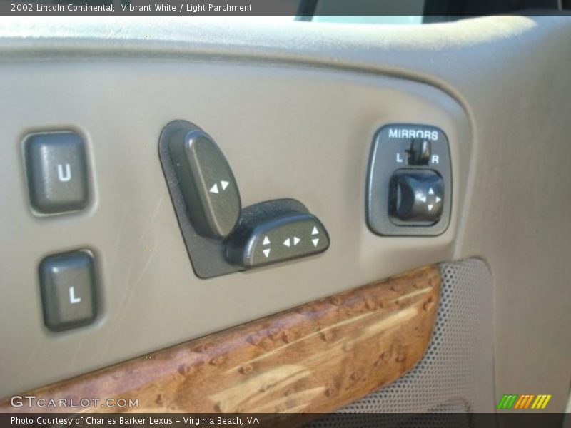 Controls of 2002 Continental 