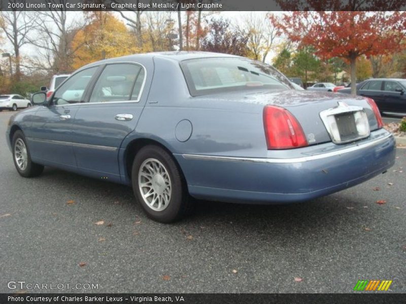 Graphite Blue Metallic / Light Graphite 2000 Lincoln Town Car Signature