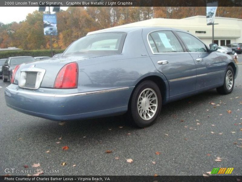 Graphite Blue Metallic / Light Graphite 2000 Lincoln Town Car Signature