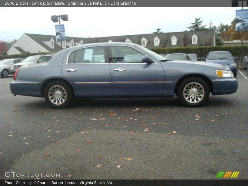 Graphite Blue Metallic / Light Graphite 2000 Lincoln Town Car Signature