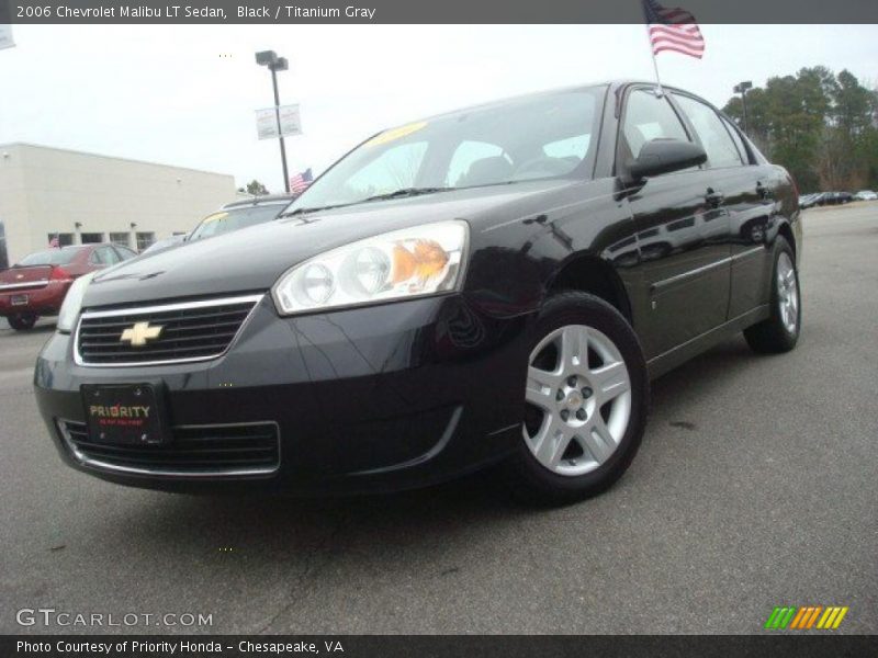 Black / Titanium Gray 2006 Chevrolet Malibu LT Sedan