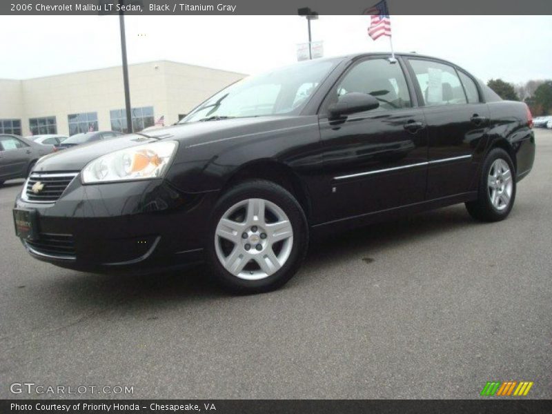 Black / Titanium Gray 2006 Chevrolet Malibu LT Sedan