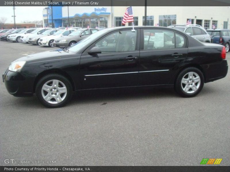 Black / Titanium Gray 2006 Chevrolet Malibu LT Sedan