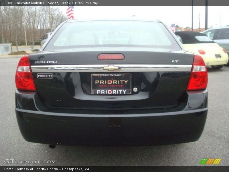 Black / Titanium Gray 2006 Chevrolet Malibu LT Sedan