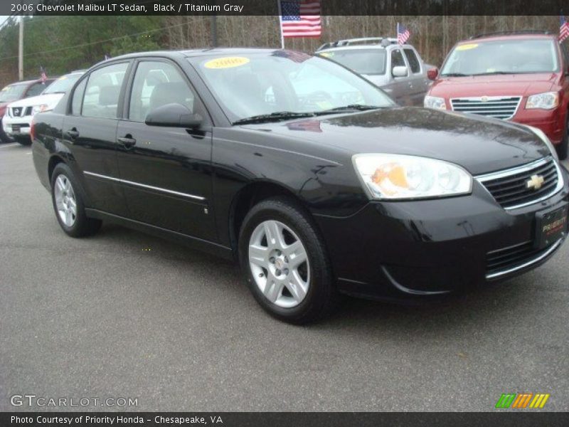 Black / Titanium Gray 2006 Chevrolet Malibu LT Sedan