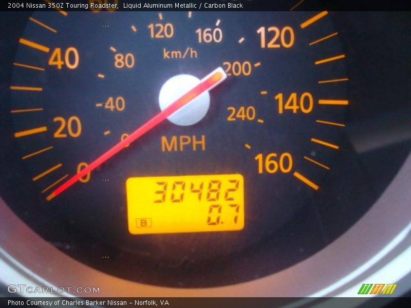 Liquid Aluminum Metallic / Carbon Black 2004 Nissan 350Z Touring Roadster