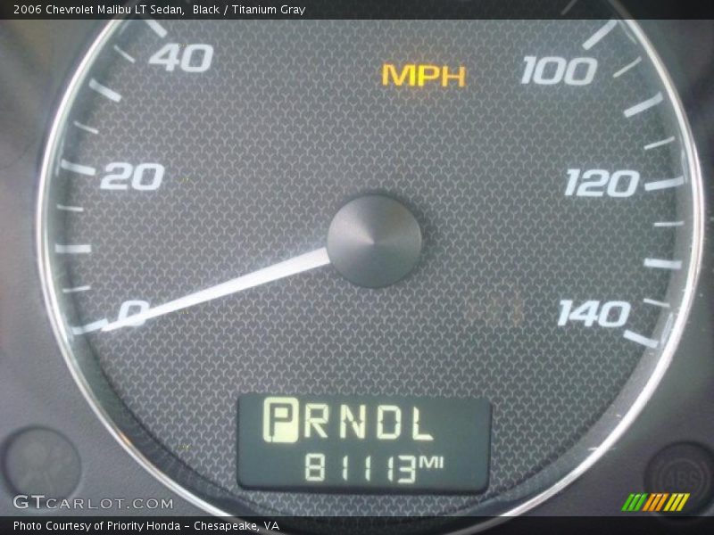 Black / Titanium Gray 2006 Chevrolet Malibu LT Sedan