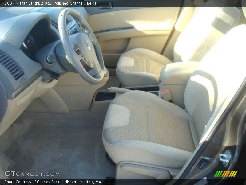 Polished Granite / Beige 2007 Nissan Sentra 2.0 S