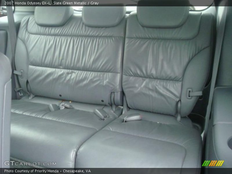 Slate Green Metallic / Gray 2007 Honda Odyssey EX-L