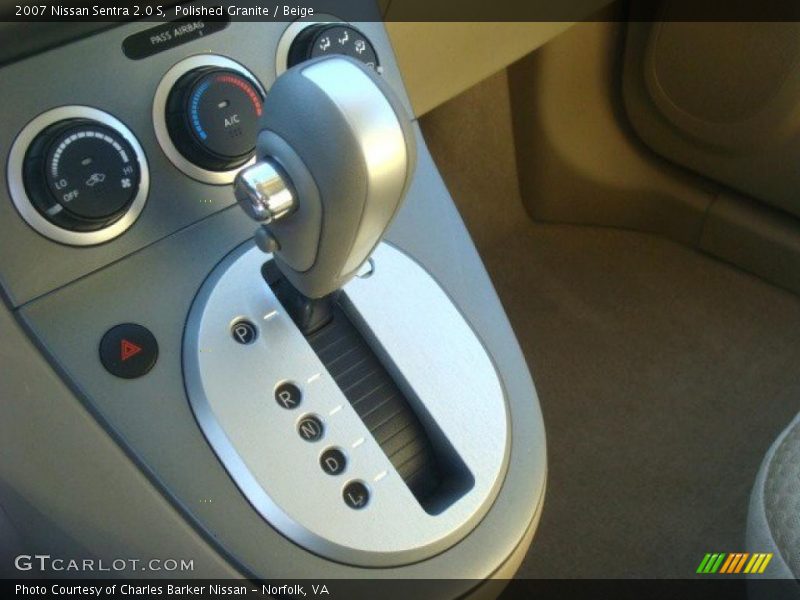 Polished Granite / Beige 2007 Nissan Sentra 2.0 S