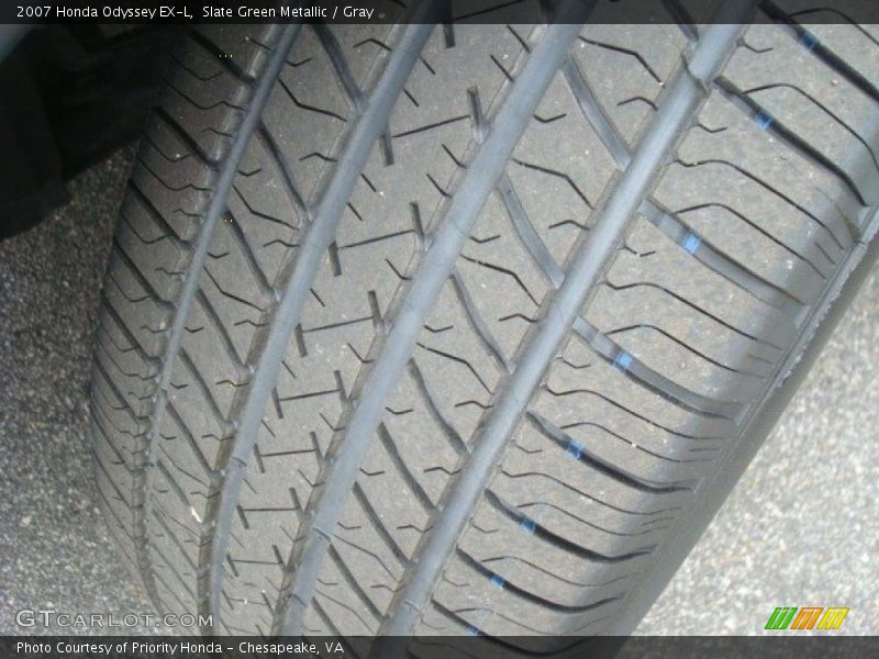 Slate Green Metallic / Gray 2007 Honda Odyssey EX-L