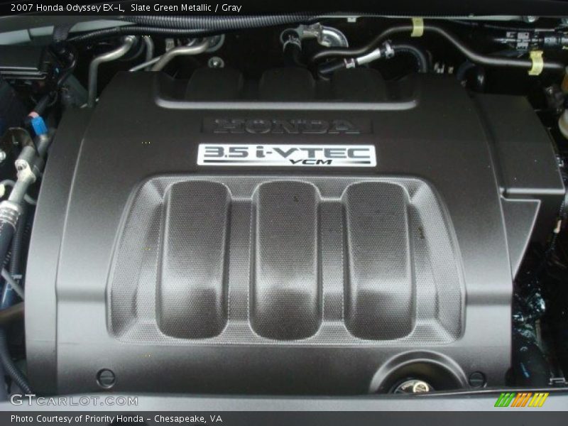 Slate Green Metallic / Gray 2007 Honda Odyssey EX-L